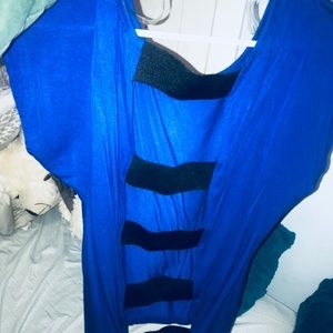 Royal blue open back
